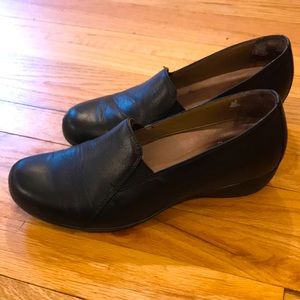 Dansko Farah Black Napa Leather Slip On Shoes Sz 9